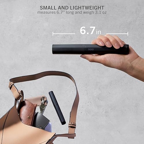 Miniatura 8 de NOGI (ELECOM) Plancha plana portátil, plancha de pelo con placa de revestimiento de cerámica, calentamiento rápido, interruptor de extensión de modo