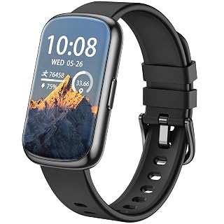 Health Fitness Tracker, Smart Watches for Women Men with 24/7 Heart Rate/Blood Pressure/Blood Oxygen Monitor, Sleep Tracker, Calories&Step Counter, IP68 Waterproof Activity Trackers for Android&iPhone - Amazon product rated Grade A