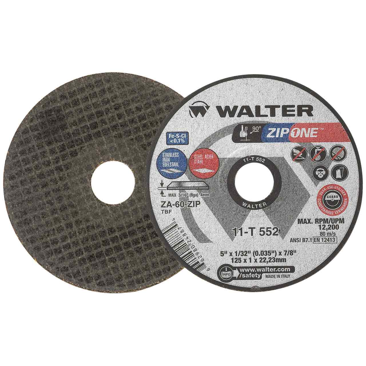 Amazon.com: Walter 11T552 5x1/32x7/8 Zip ONE Thin Gauge Cut-Off