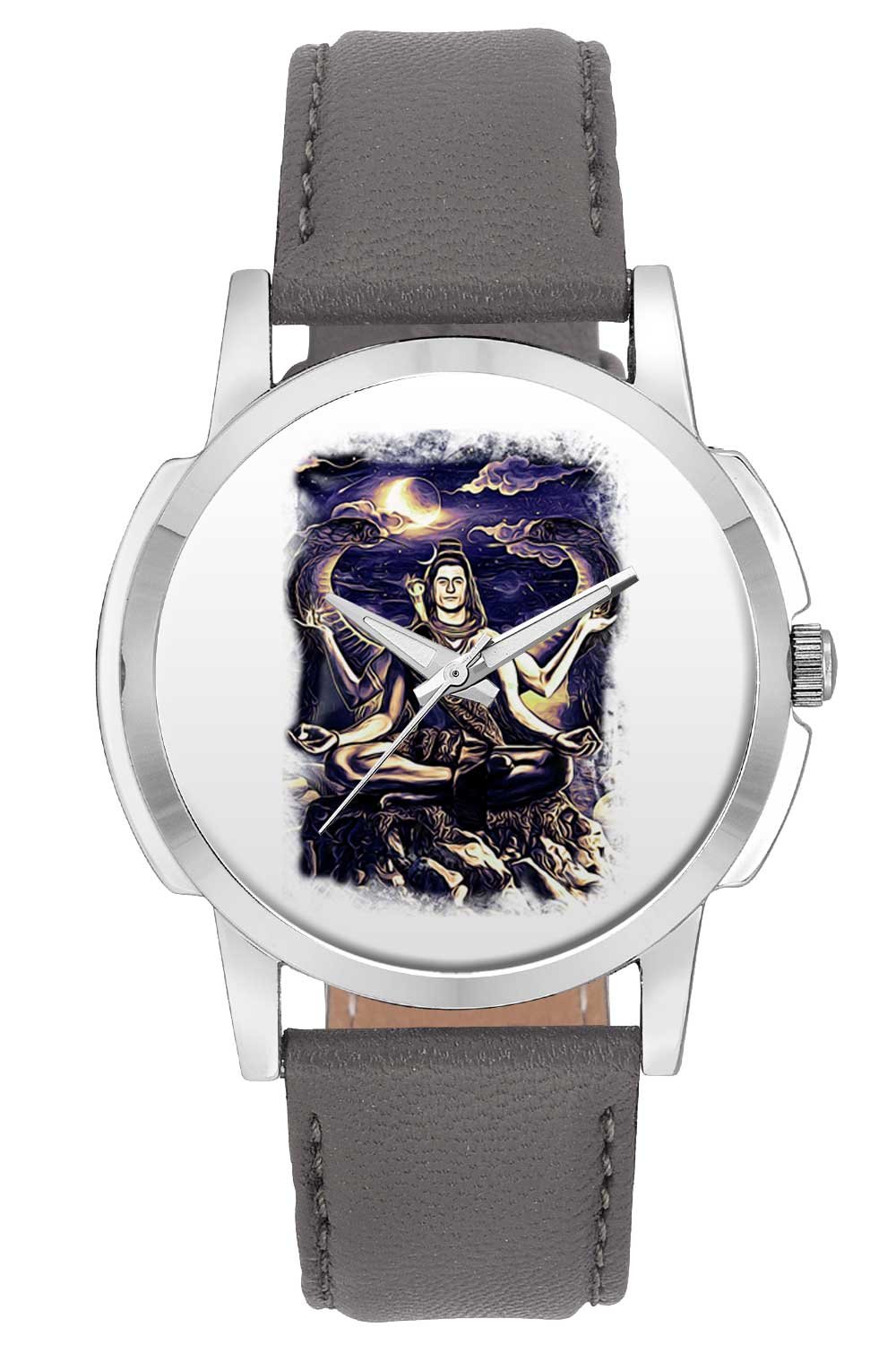 BIGOWL Wrist Watch - Shiva Psychedelic Illustration Analog Mens and Boys Wrist Watch - Unique Analog Quartz Leather Band Wrist Watch (B01M8GKJAB) Amazon Price History, Amazon Price Tracker
