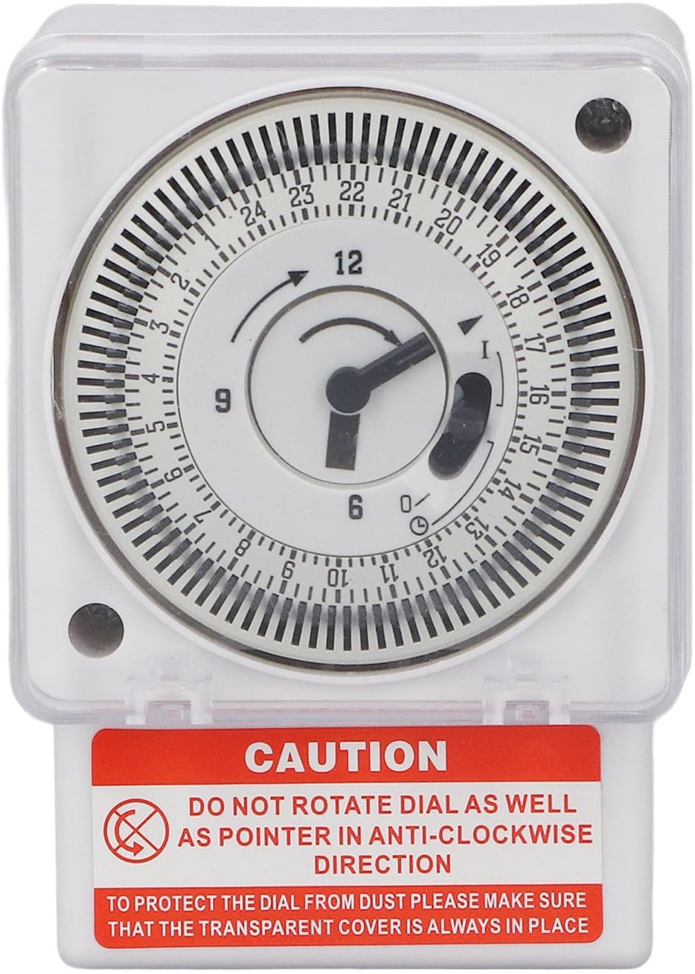 Quick Sense QS-T11 240V Analog Timer Switch | Daily Programmable Mechanical Timer for Lights, Pumps & Appliances | 24H Segment Control | Auto On/Off | Base Mount | Pack of 1