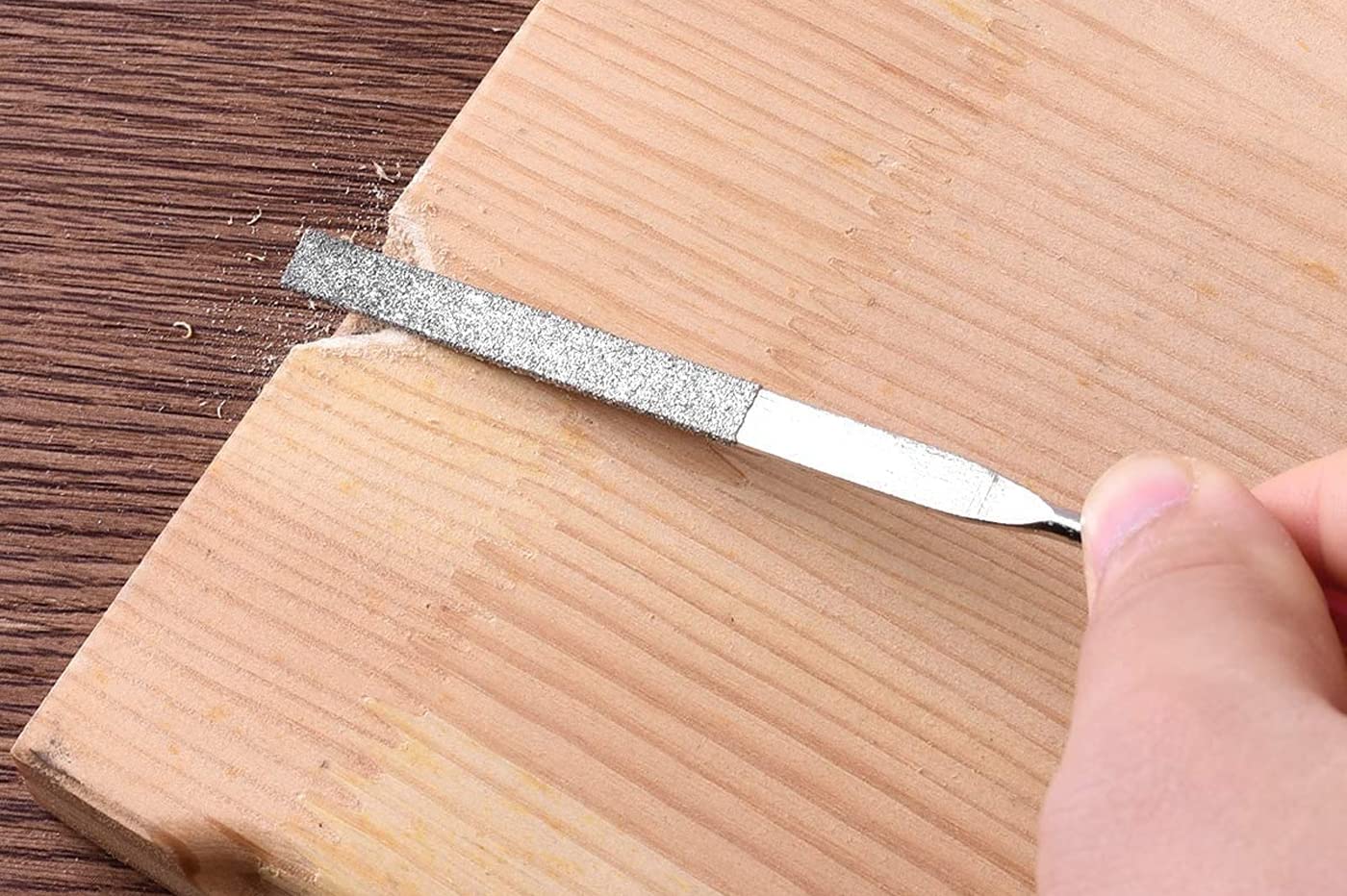 Set 10 Lime ad Ago di Precisione Diamantate 160mm Raspe per Metallo Legno