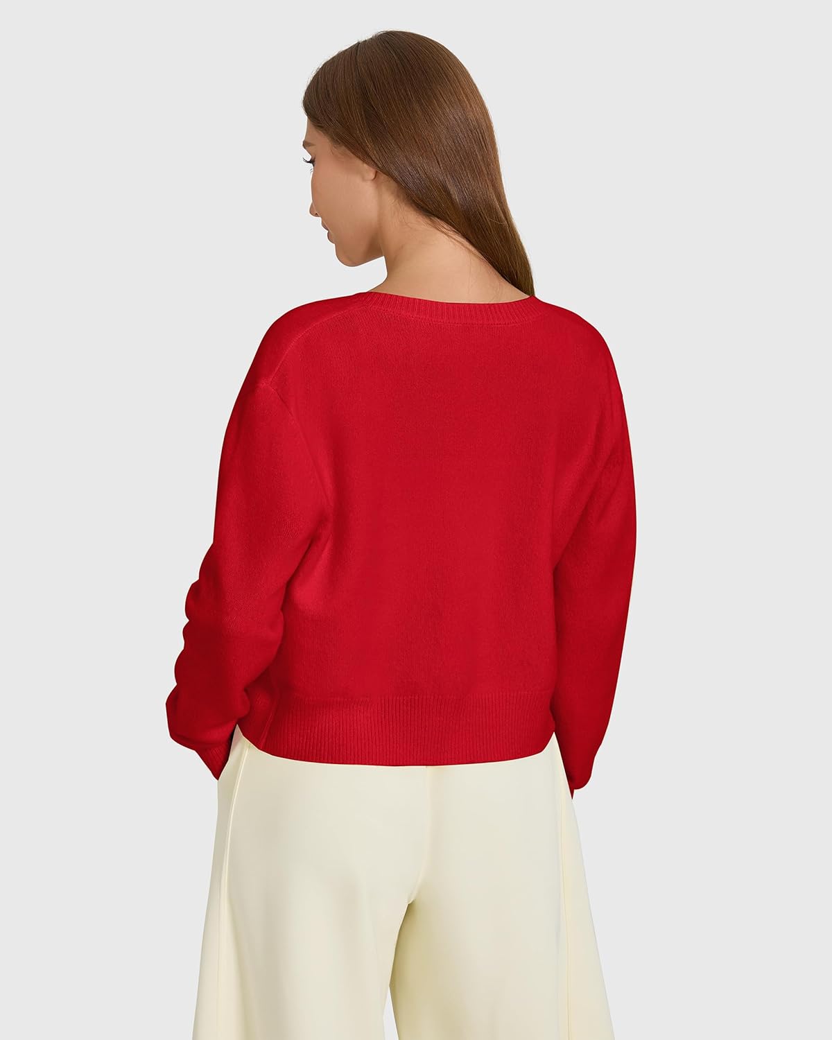 MOOSLOVER Women Cropped Cardigan Sweaters Long Sleeve Button Up Fall Fashion Knit Top Trendy Y2k Outfits - Image 4