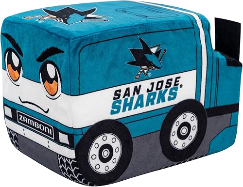 Bleacher Creatures San Jose Sharks Zamboni - Peluche de 7 pulgadas NHL Kuricha - Peluche inspirado en suave