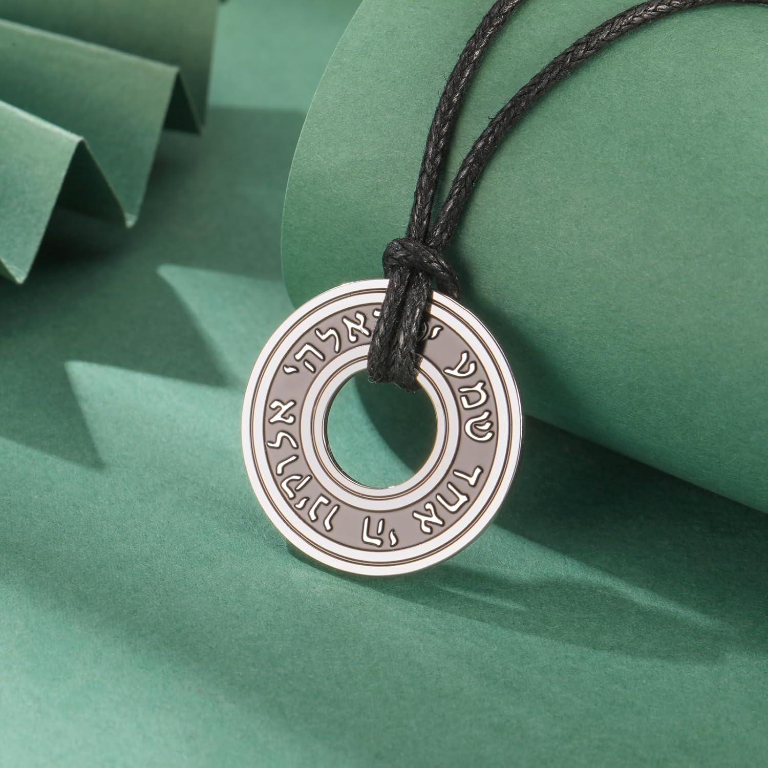 TEAMER Shema Yisrael Necklace Jewish Prayer Hear O Necklace Stainless Steel Hebrew Pendant Religious Vintage Jewelry for Men Women - Image 6