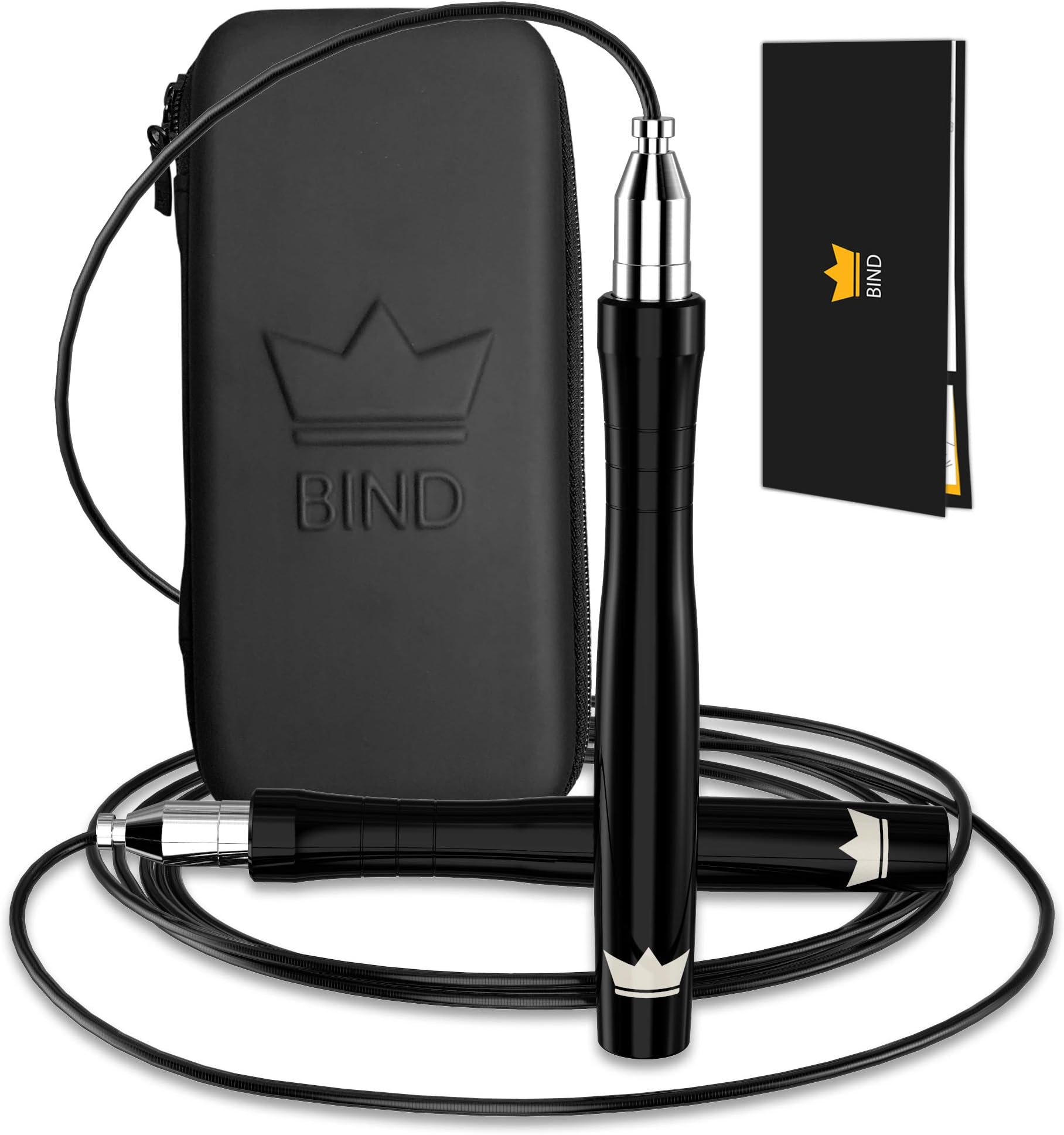 BIND Jump Skipping Rope Adult for Men Women - Boxing Gym Jump Rope Adult Weighted Skipping Rope Adult Fitness Speed Rope Skipping Ropes Equipment Exercise Gear