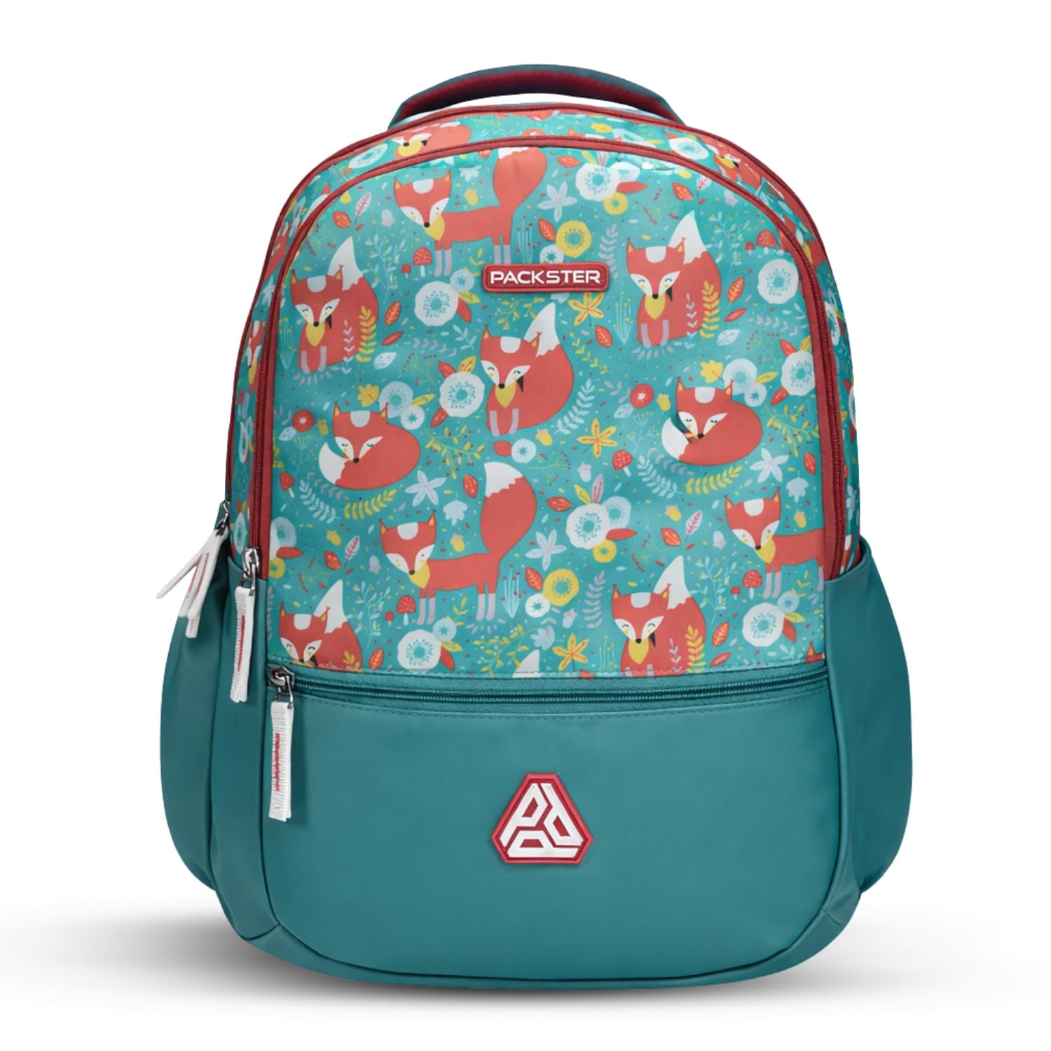 Borrow 34L Pale Teal Backpack for School | Triple Compartment, Water Resistant, Lightweight Unisex Bag with Laptop Sleeve, Padded Back | Knit Polyester Twill-image-13