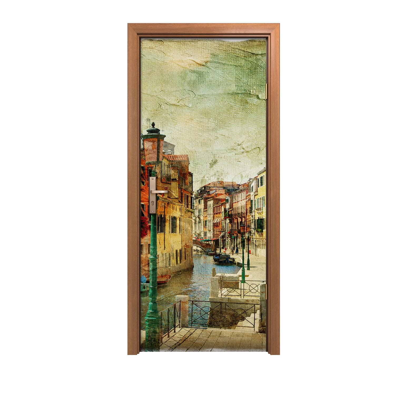 Autocollant de porte 80x200cm pour masquer les défauts d'un mur Venice