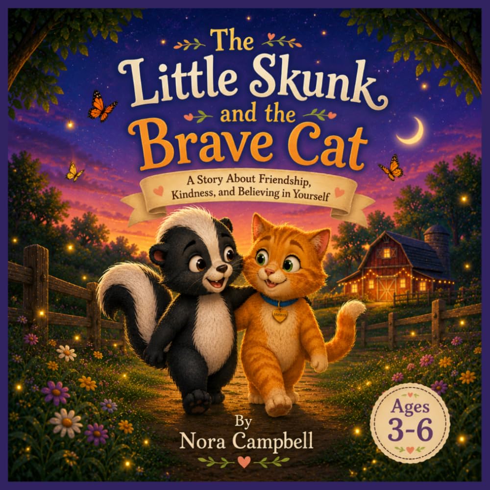 The Little Skunk and the Brave Cat: Perfect for bedtime, story time, classrooms, and family reading moments| Ages 3-6