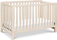 daVinci Colby 4-in-1 Convertible Crib by Carter’s - GREENGUARD Gold Certified, Sustainable Pine Wood, 4 Heights, Washed Natural Toddler to Full Bed