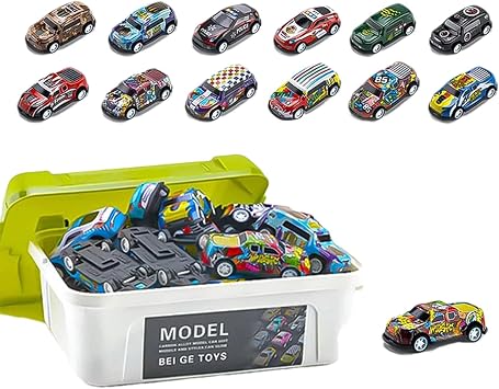 Pull Back Race Car Set | Alloy Toy Vehicle Set | Park Race Car Toy | Harmless Toy Y For Park, School, Outdoors, Home For Kids High-quality Alloy Car Models For Playtime With Friends