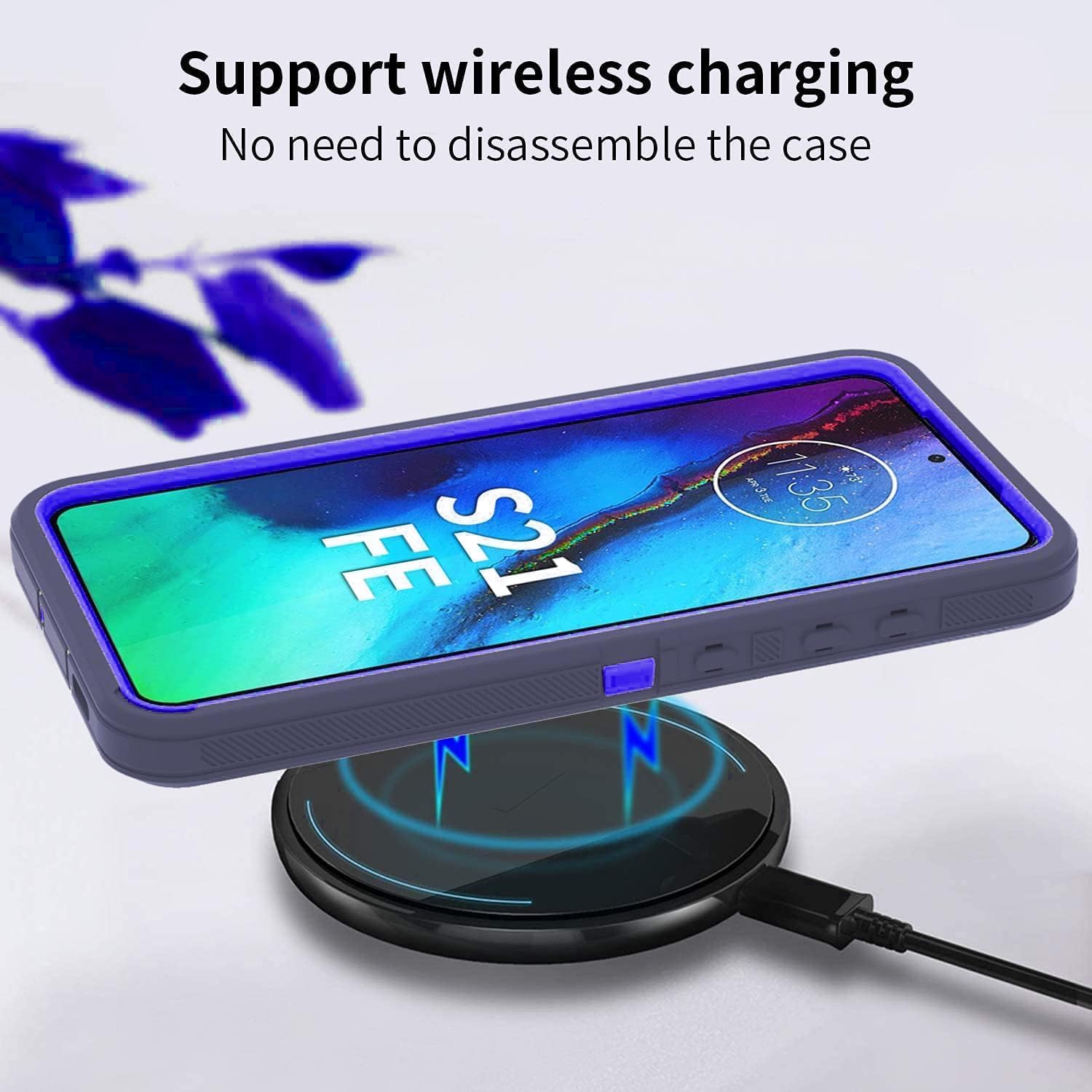 Galaxy S21 FE case,Samsung S21 FE 5g case S21 FE Heavy Duty case[ with Clip], [Shockproof] [Dropproof] [Dust-Proof], Compatible with Galaxy S21 FE/Galaxy S21 FE 5G