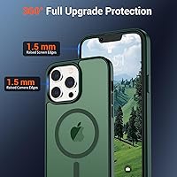 Vista 52 de SUPFINE Funda magnética para iPhone 11 (compatible con MagSafe) (protección contra caídas de grado militar), translúcida mate a prueba de golpes