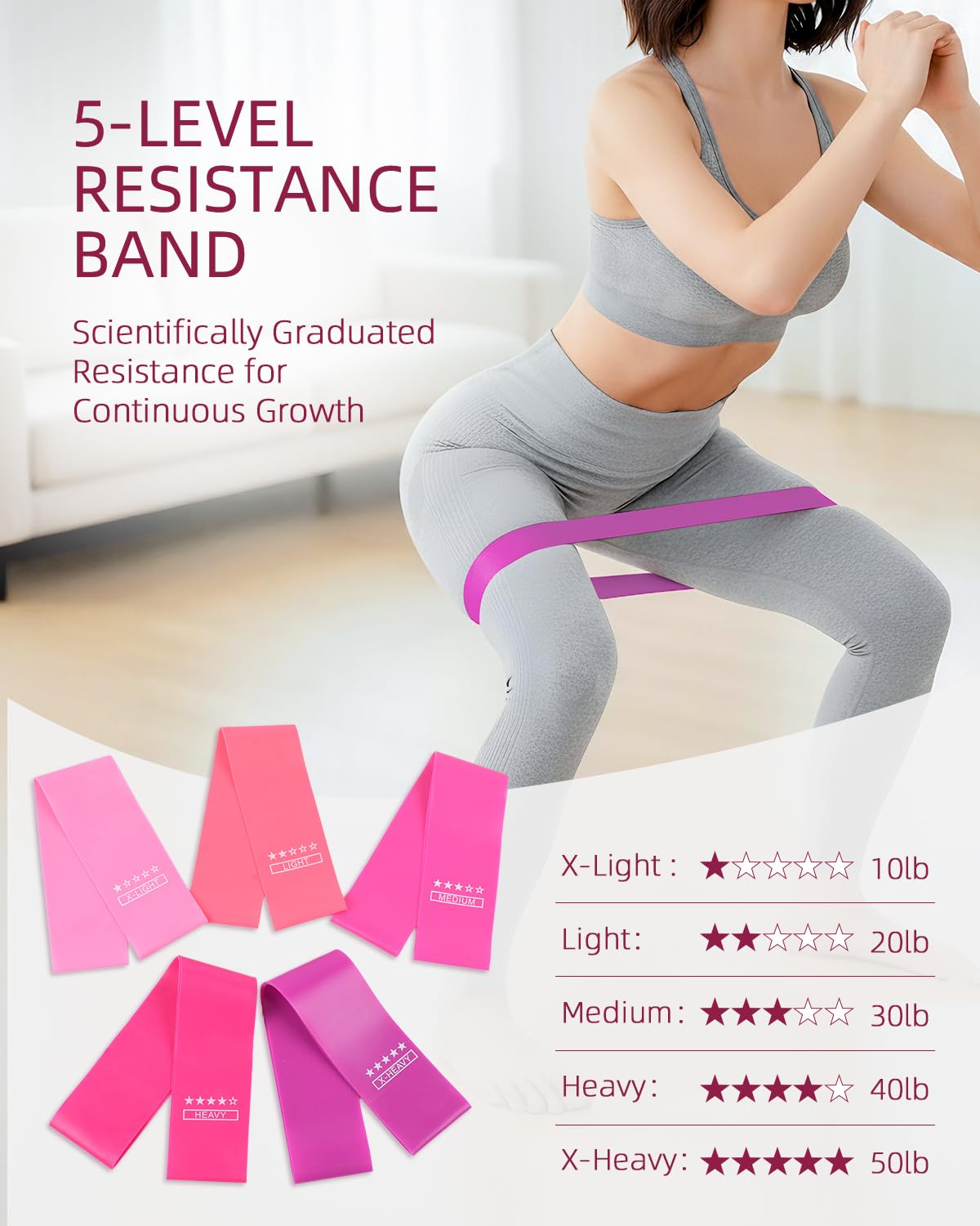 Abahub Kit Pilates Completo para Casa, Set Multi-Pieza con Aro de Pilates 35cm, Bandas de Resistencia y Accesorios – Equipo de Entrenamiento Femenino, Glúteos, Tonificación y Estabilidad