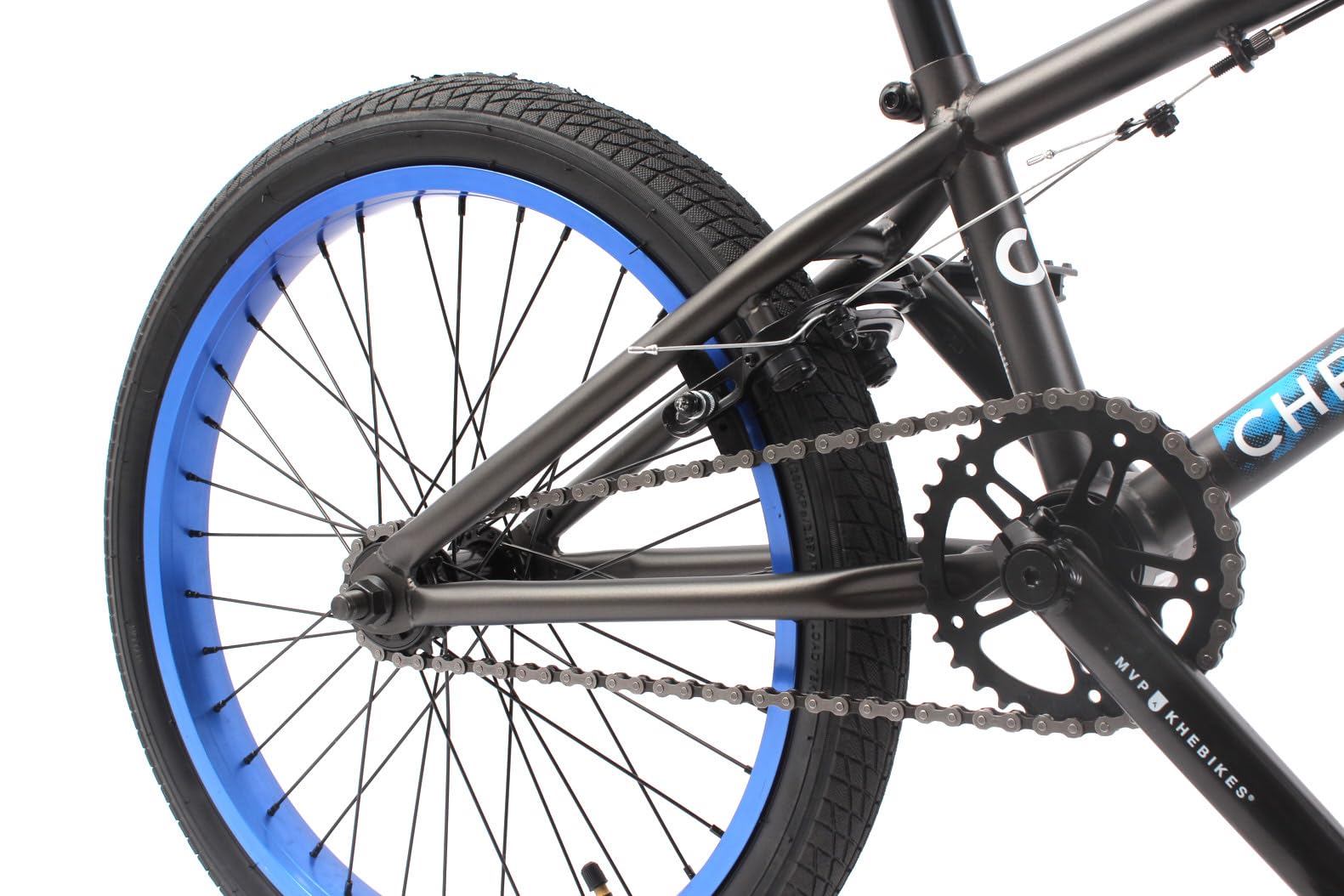 KHEbikes Bicicleta BMX Chris BÖHM, 20 Pulgadas, Rotor Patentado Affix 360°, Gris Oscuro Mate, Peso Ligero - ¡sólo 11,3kg!