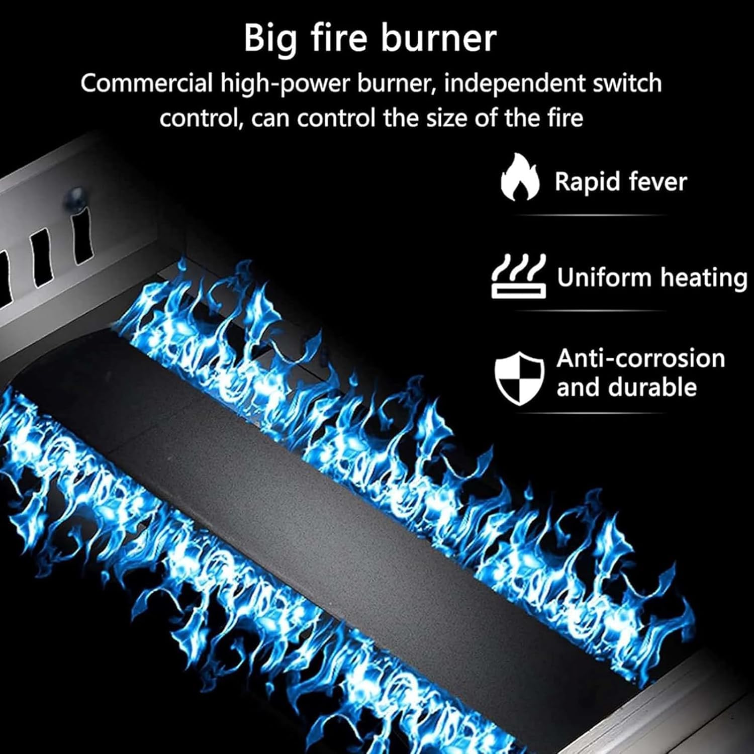 Friggitrice a Gas Professionale, Friggitrice Commerciale da Banco in Acciaio Inossidabile con Cestello e Coperchio, Friggitrice da Esterno, Capacità 10L/20L/30L