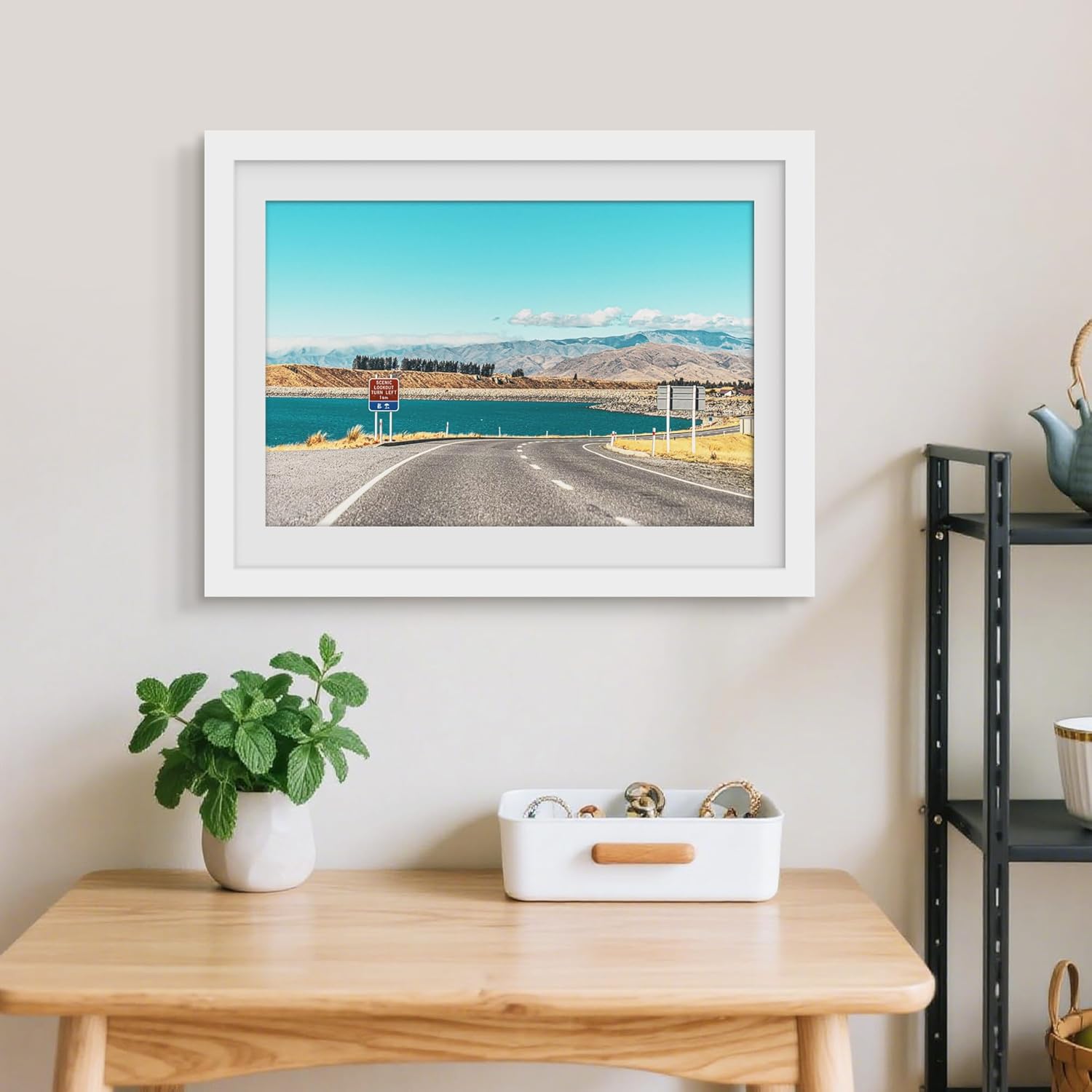 Picrit 20x27 Picture Frame 3 Pack, White Poster Frame, Display Poster 16 x 24 with Mat or 20 x 27 without Mat for Horizontal or Vertical Wall Mounting