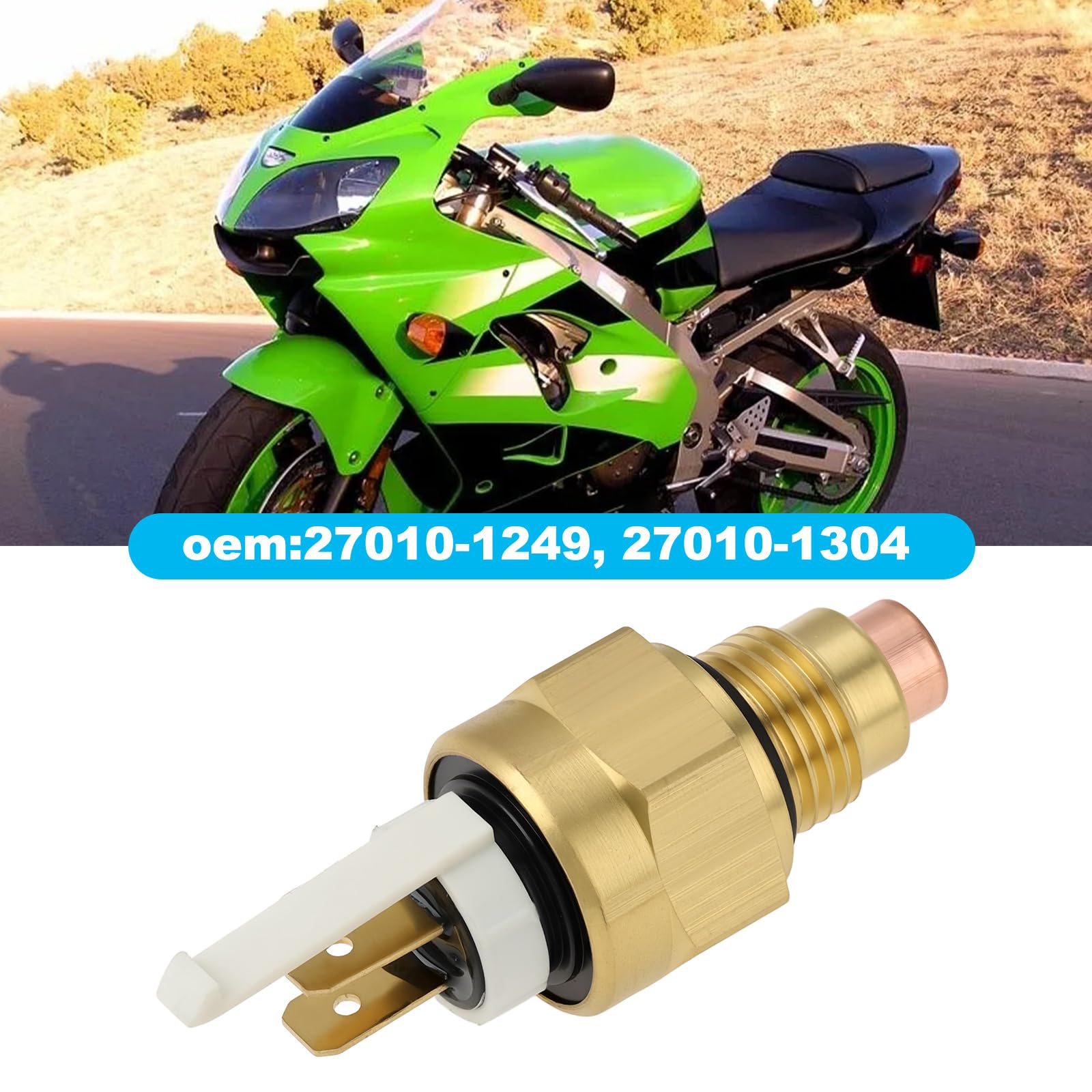 Termostatyczny Interruttore Ventola Radiatore Kawasaki ZX900 Ninja ZX-9R KLE500 27010-1249