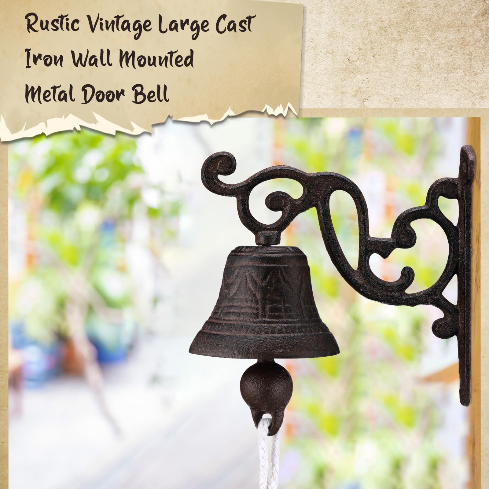 Wall Dinner Bell, Rode Vogel Vorm Tuindecoratie - Deurbel Voor Voordeur