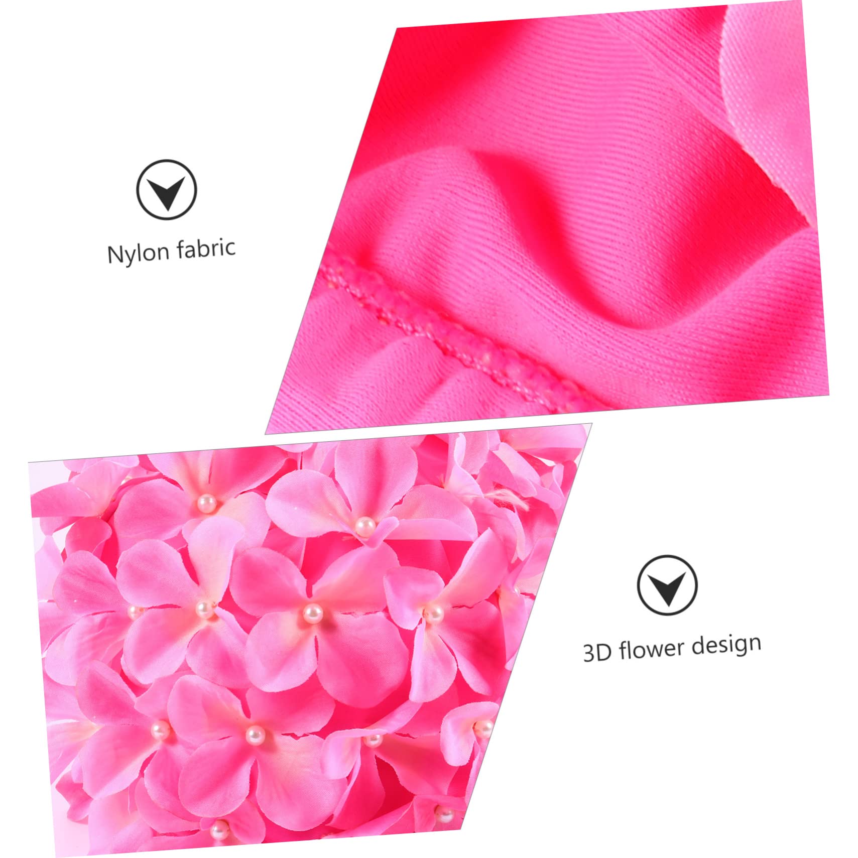 SUPVOX 10 Pezzi Di Cuffie Da Nuoto in Tessuto Di Nylon Con Fiori Elastiche Per Per Ragazze E Donne