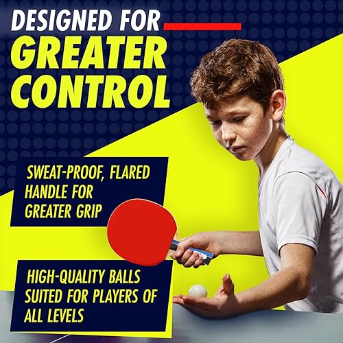 Miniatura 3 de NIBIRU SPORT Juegos de paletas de ping-pong, palas profesionales de tenis de mesa, pelotas, estuche de almacenamiento, raquetas de tenis de mesa y