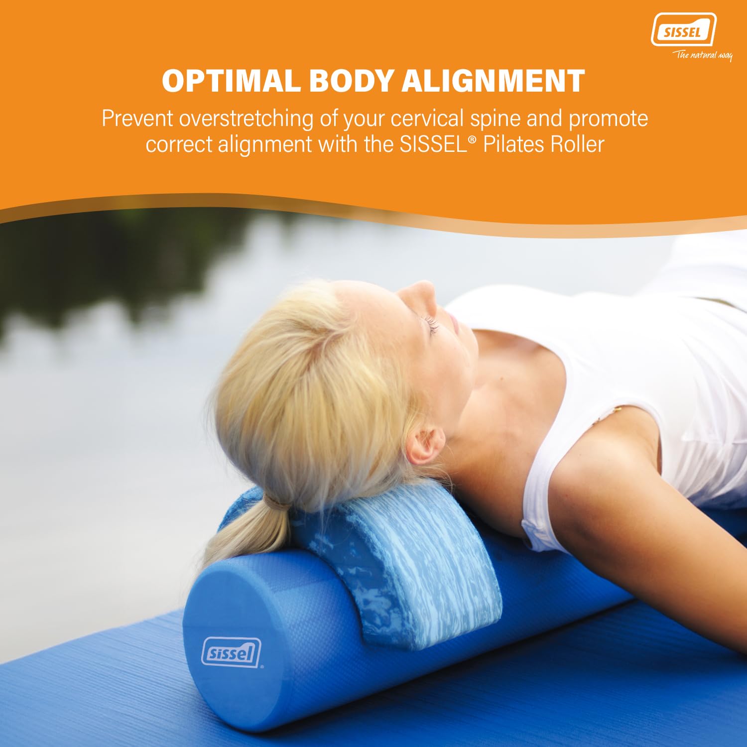 Sissel Pilates Roller Head Align Mixte Adulte, Bleu, Taille Unique