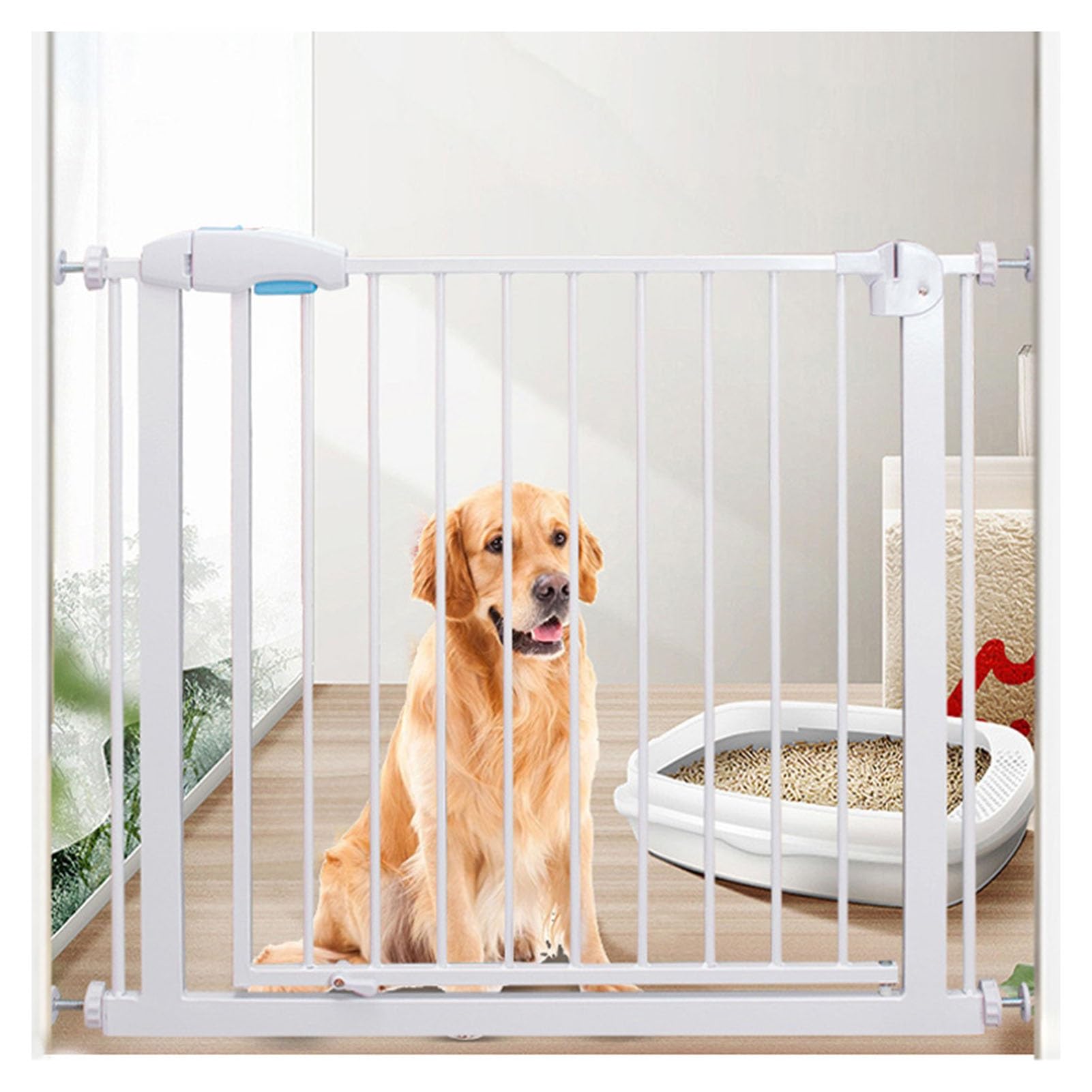 Barrière pour chien pour sécuriser l'escalier sans percer