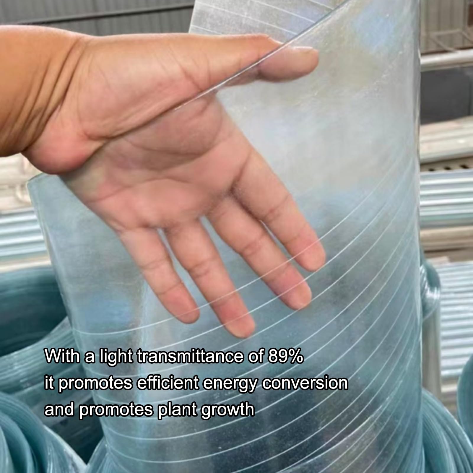 Lámina De Policarbonato Para Techos - Rollo Transparente 1mm Impermeable, Fácil De Cortar E Instalar Para Invernadero Marquesina Cochera Jardín (1mx1m/3.3x3.3ft)