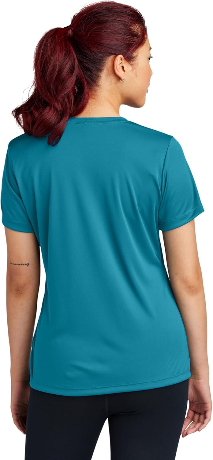 Workout Tops for Women, Workout Shirt Women, Gym Tops for Women (Available in Plus Sizes) Large Tropic Blue
