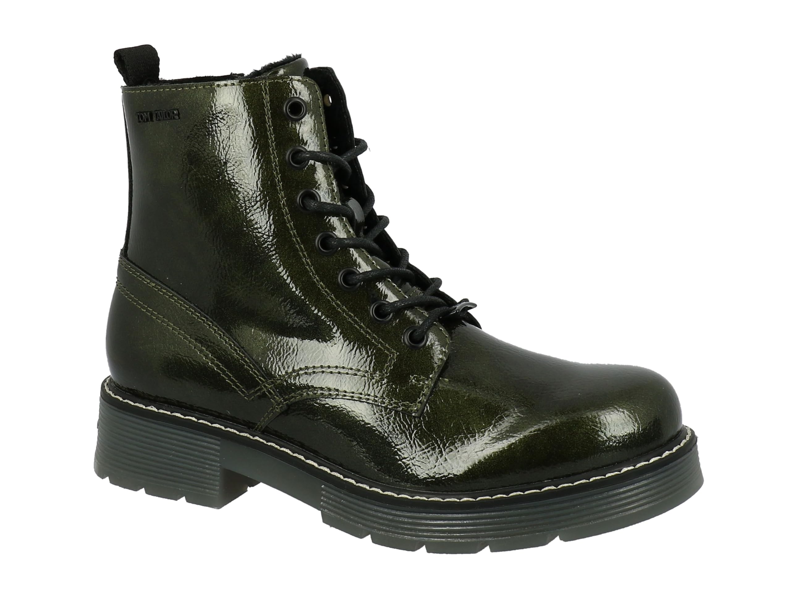 TOM TAILOR Women's 4293501 Half Length Boots, Forest, 4.5 UK