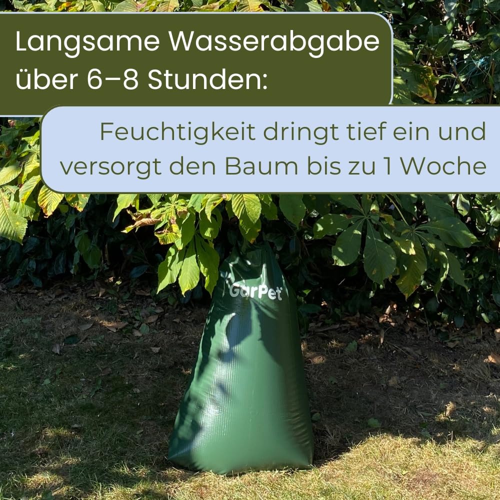 12er Set Baum Bewässerungssack für Bäume Bewässerung Wassersack Urlaubsbewässerung Baumbewässerungssäcke Langzeit Bewässerungssystem Baumbewässerungsbeutel 12 x 75 L