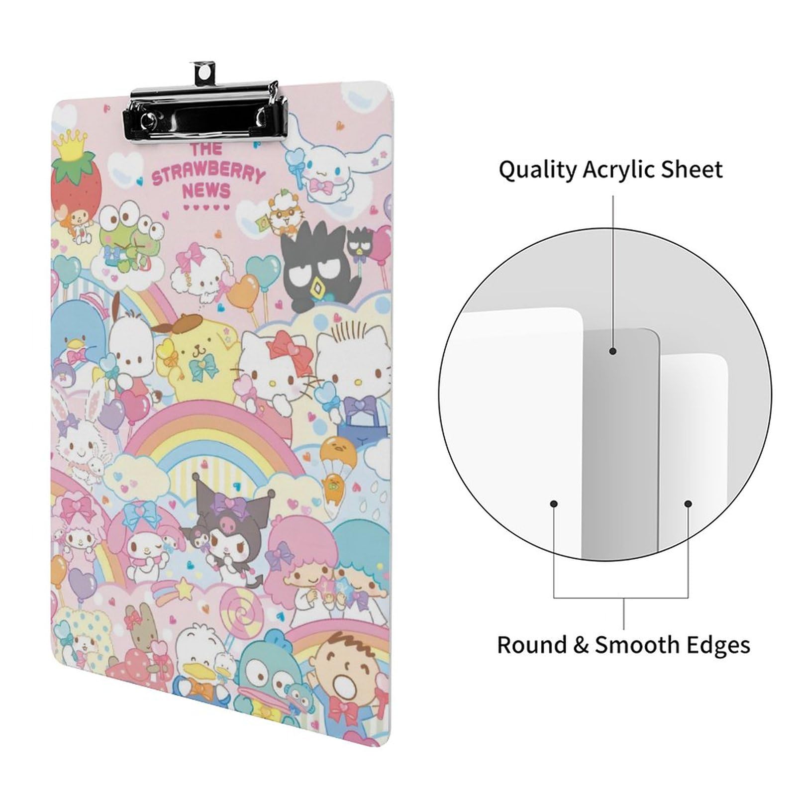 Amazon.co.jp: サンリオ クリップボード A4 キャラクター