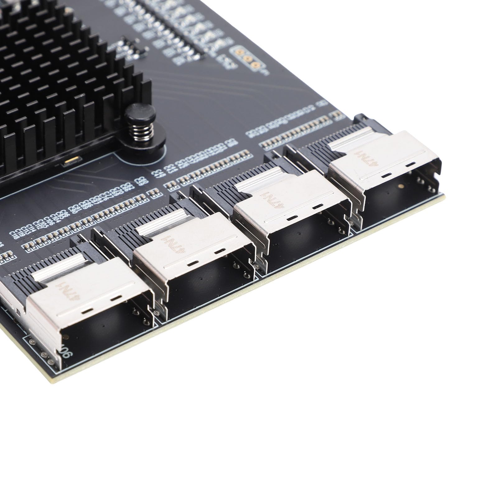 PCIe-zu-4-Port-SFF-8087-Adapter, Hot-Swap-Unterstützung, PCIe 3.0 X4-Erweiterungskarte für Server-Systeme