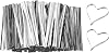 PATIKIL Bag Twist Ties 2 Inch, 800 Pcs Metallic Bread Ties for Treat Plastic Bags Gift Wrapping Candy Coffee Bag Plant Party Cake Favor, Silver