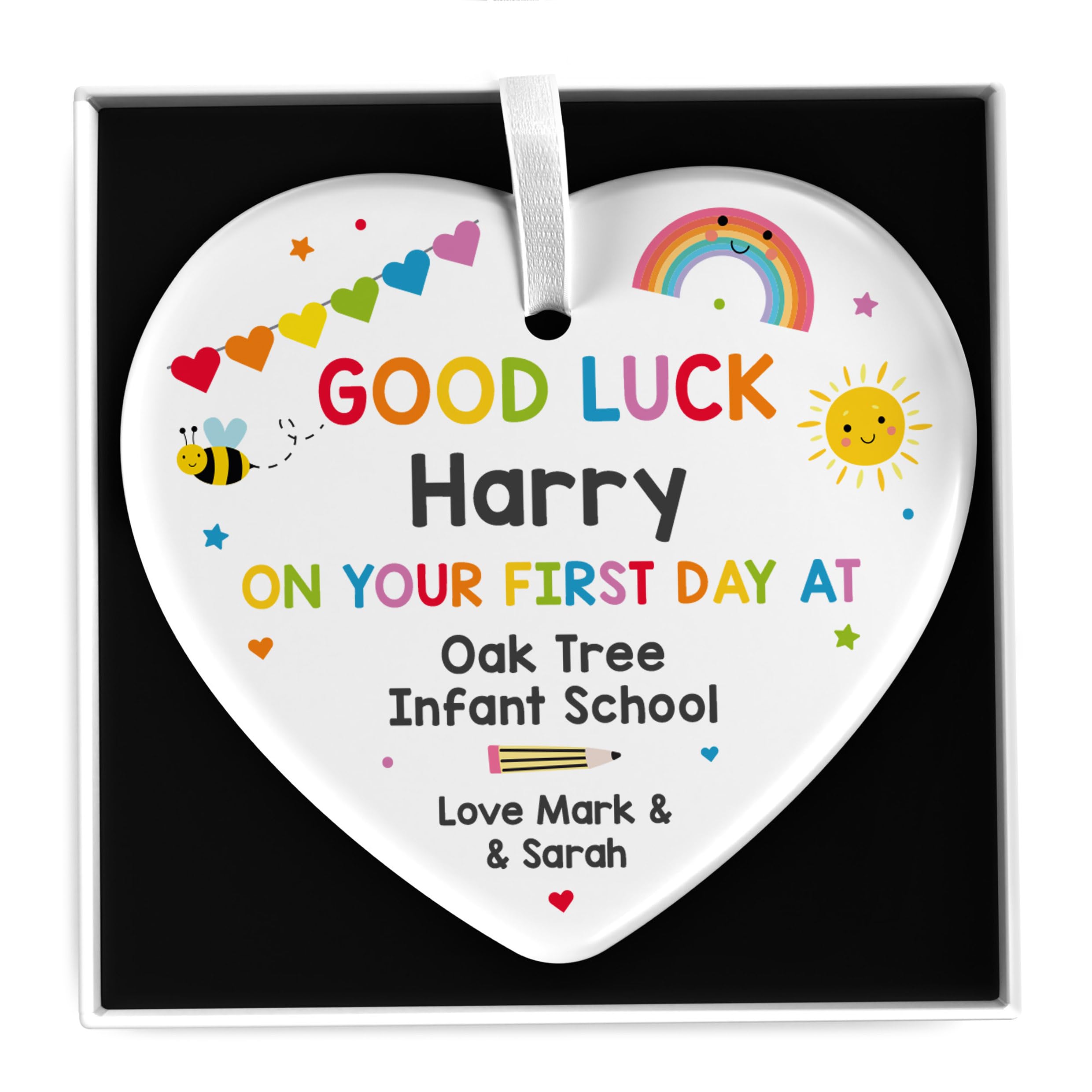 Beecreative First Day Of School Gifts, Personalised Good Luck At School