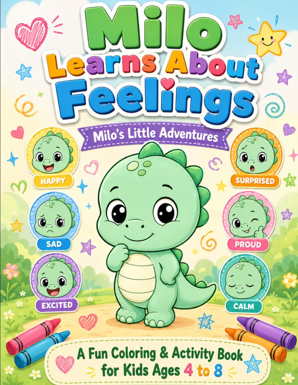 Milo Learns About Feelings: A Fun Coloring & Activity Book for Kids Ages 4 to 8 (Milo’s Little Adventures)