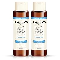 Vista 1 de Soapbox Argan Shampoo & Conditioner Set, Volumizing, Vegan, Color Safe, Harsh Sulfate & Silicone Free, 16oz each (Pack of 2)