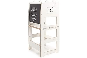 Convertible Toddler Tower | Kitchen Helper Stool with Blackboard