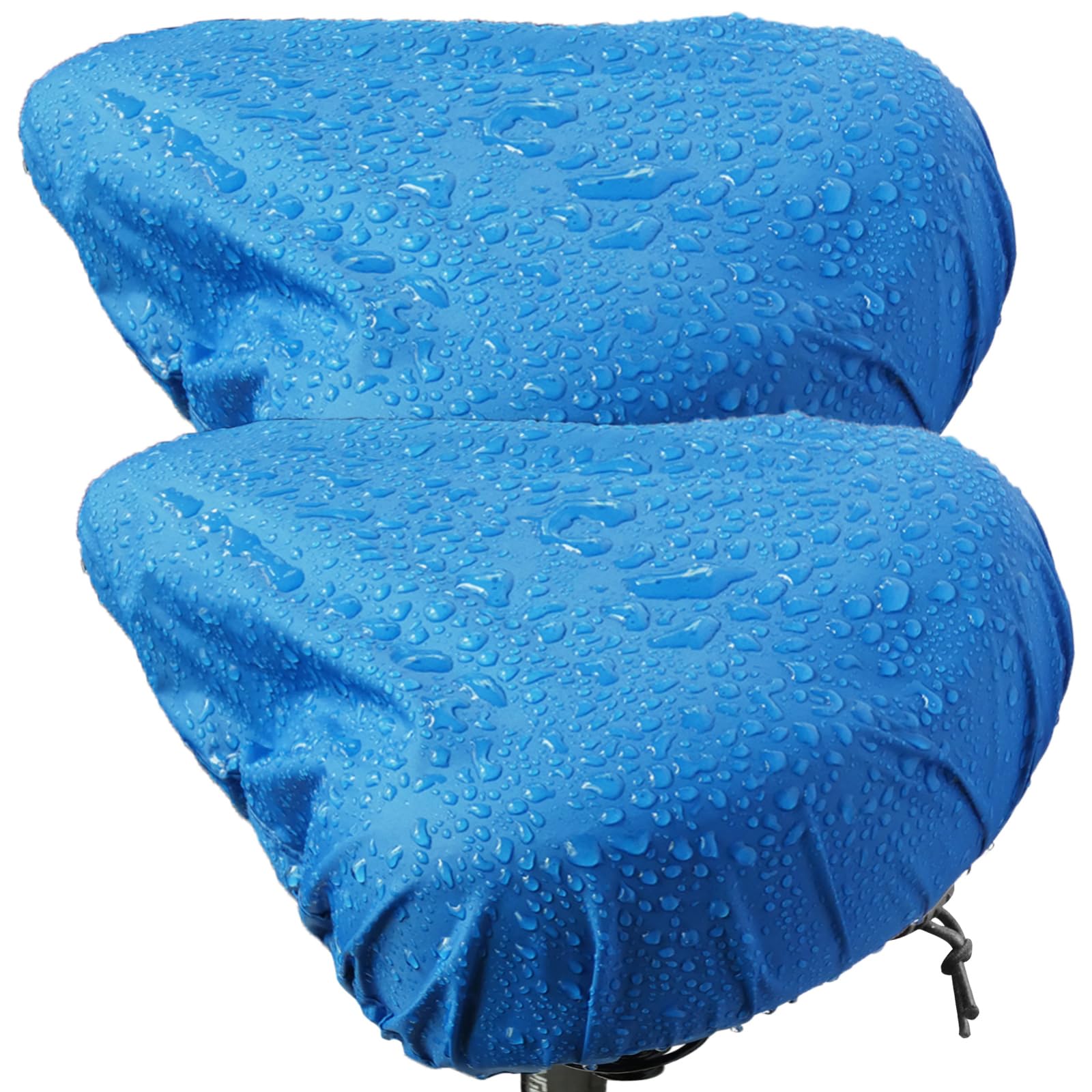 Waterproof Bicycle Seat Covers Dustproof Rainproof UV-Resistant and Windproof Easy to Install and Clean Reusable Suitable for Men’s and Women’s City Bike and Wide Seats(2pcs Sky Blue)