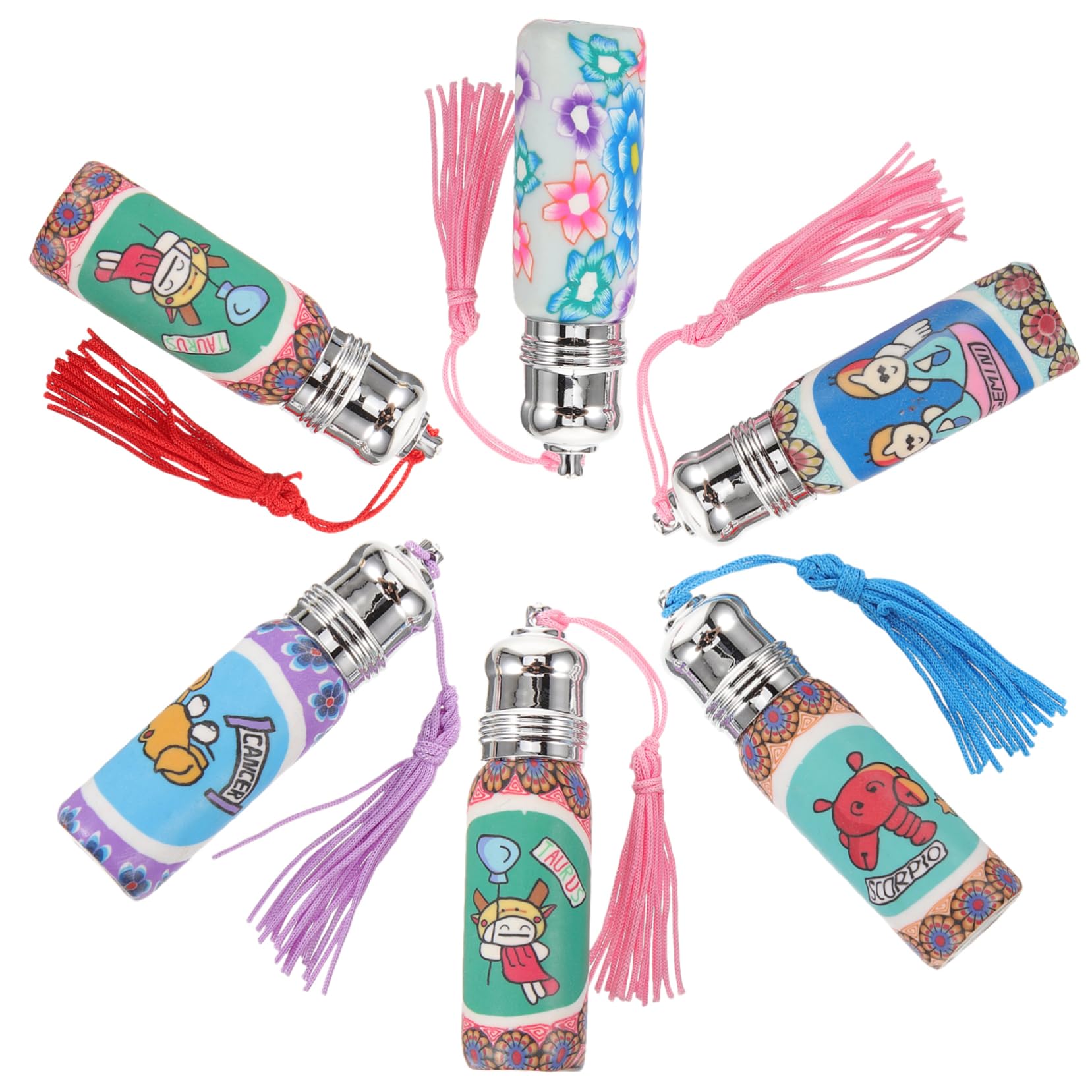 FOMIYES 5 Sätze Kleine Parfümflaschen Glasrollerflaschen Nachfüllbar Und Tragbar Reisebehälter Für Parfüm Und Ätherische Öle Aus Sicherem Robustem Material 6 Stück * 5
