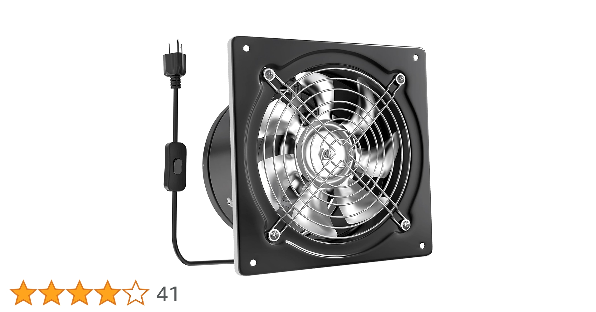 強化型換気扇 250mm 壁付け換気扇 風量調整可能 ダクトファン　ブラック 強化型換気扇 250mm 壁付け換気扇 風量調整可能 ダクトファン