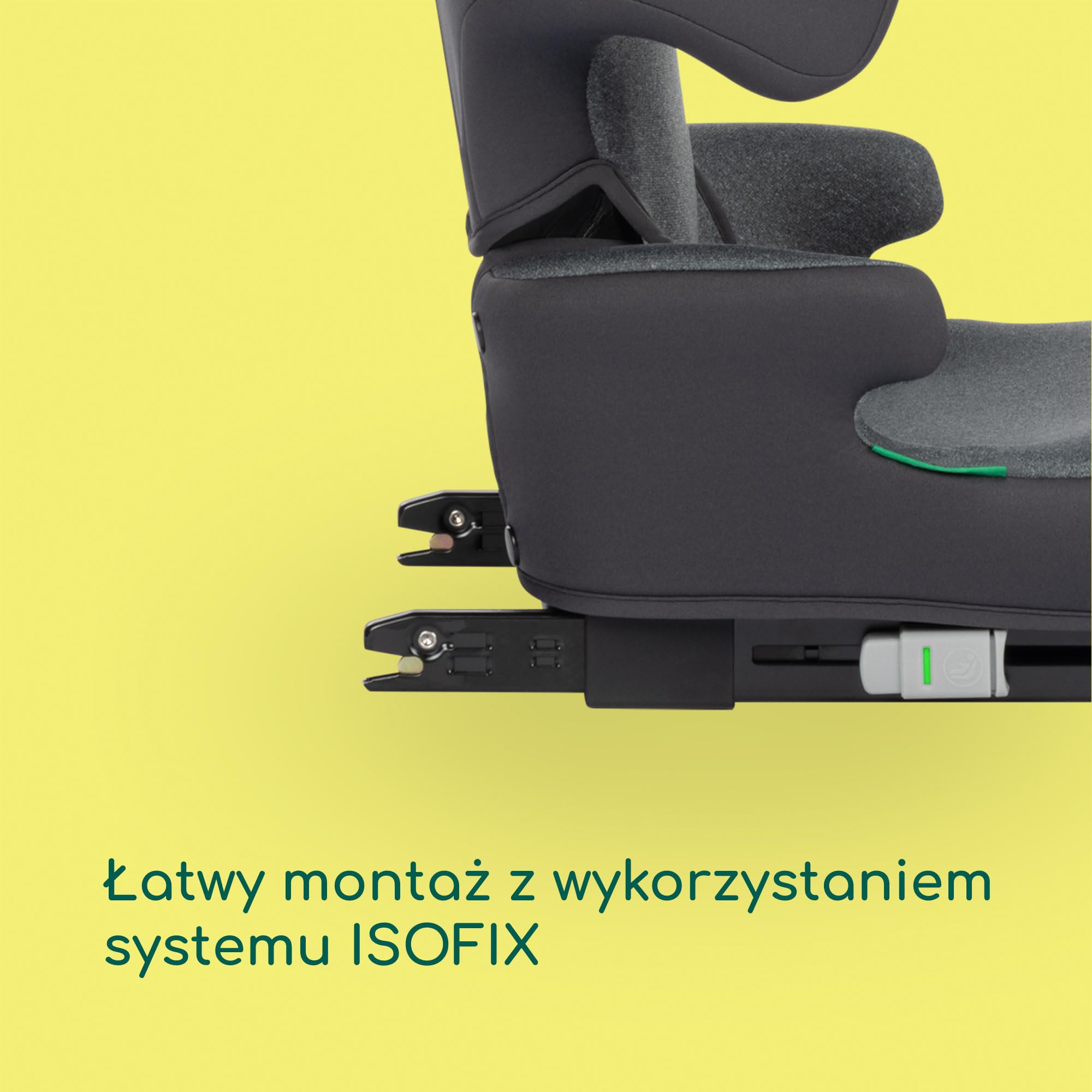Bebeconfort Road Fix i-Size — fotelik z podwyższonym siedziskiem, fotelik samochodowy z systemem ISOFIX, fotelik samochodowy klasy i-Size, od 3,5 do 12 lat, 15–36 kg, 100–150 cm, Tinted Graphite