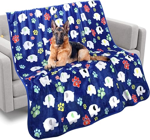 Mantas para perros grandes, mantas de forro polar suave para perros medianos, 60 x 50 pulgadas, manta de franela para mascotas, gatos, cachorros,
