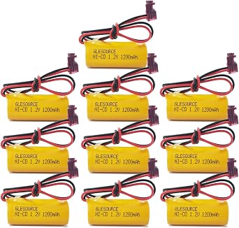 1.2V 1200mAh Emergency Exit Light Battery Compatible with Lithonia ELB1P201NB ELB1P2901N Lithonia ELB0320 Grainger 4WT20 OSA212 NIC1169 EBE-33 10 Pack