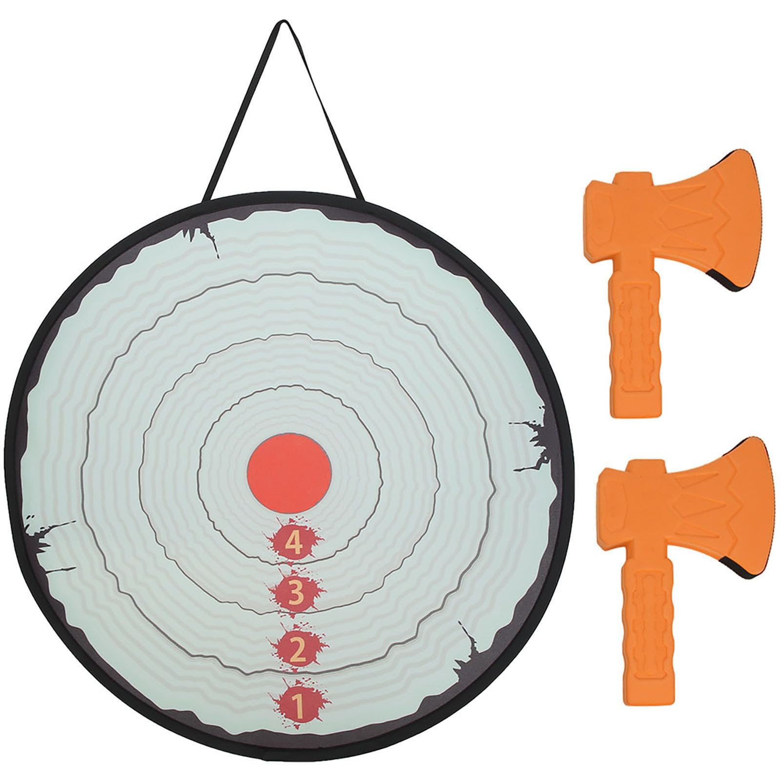 Toy Foam Axe Throwing Game Indoor Outdoor Target Includes Two Axes Easy Fold 70CM Dart Board Set ParentChild Interaction