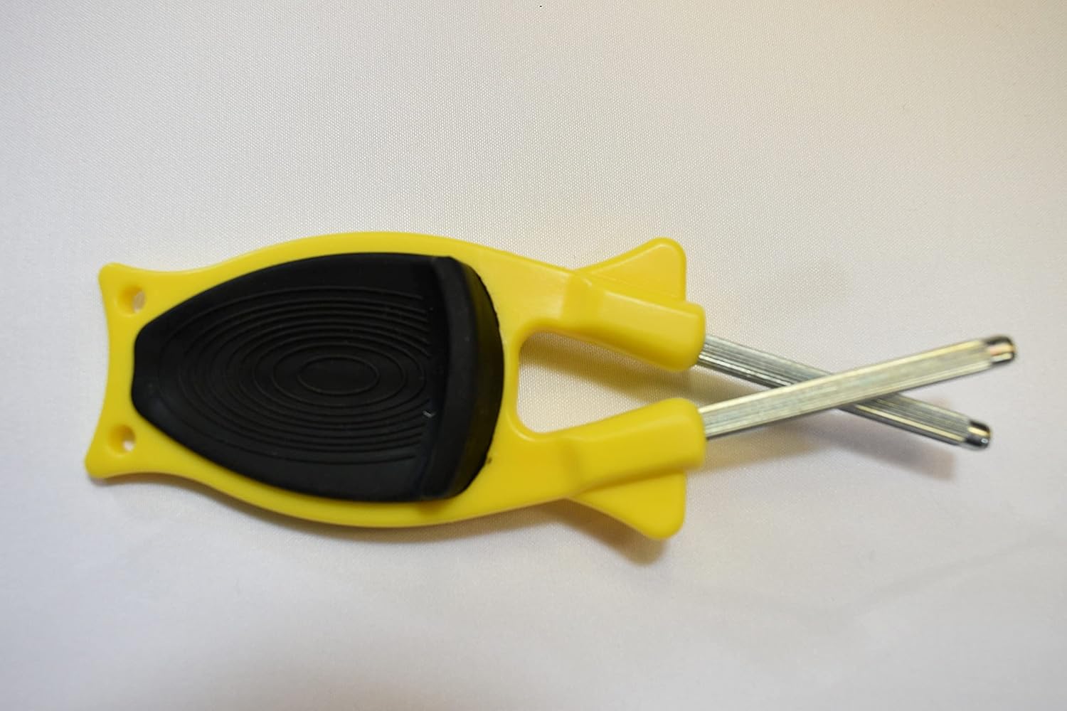 Made in America Block's Hand held Hunting knife sharpener that is made to sharpen and hone blades back to their original cutting edges.