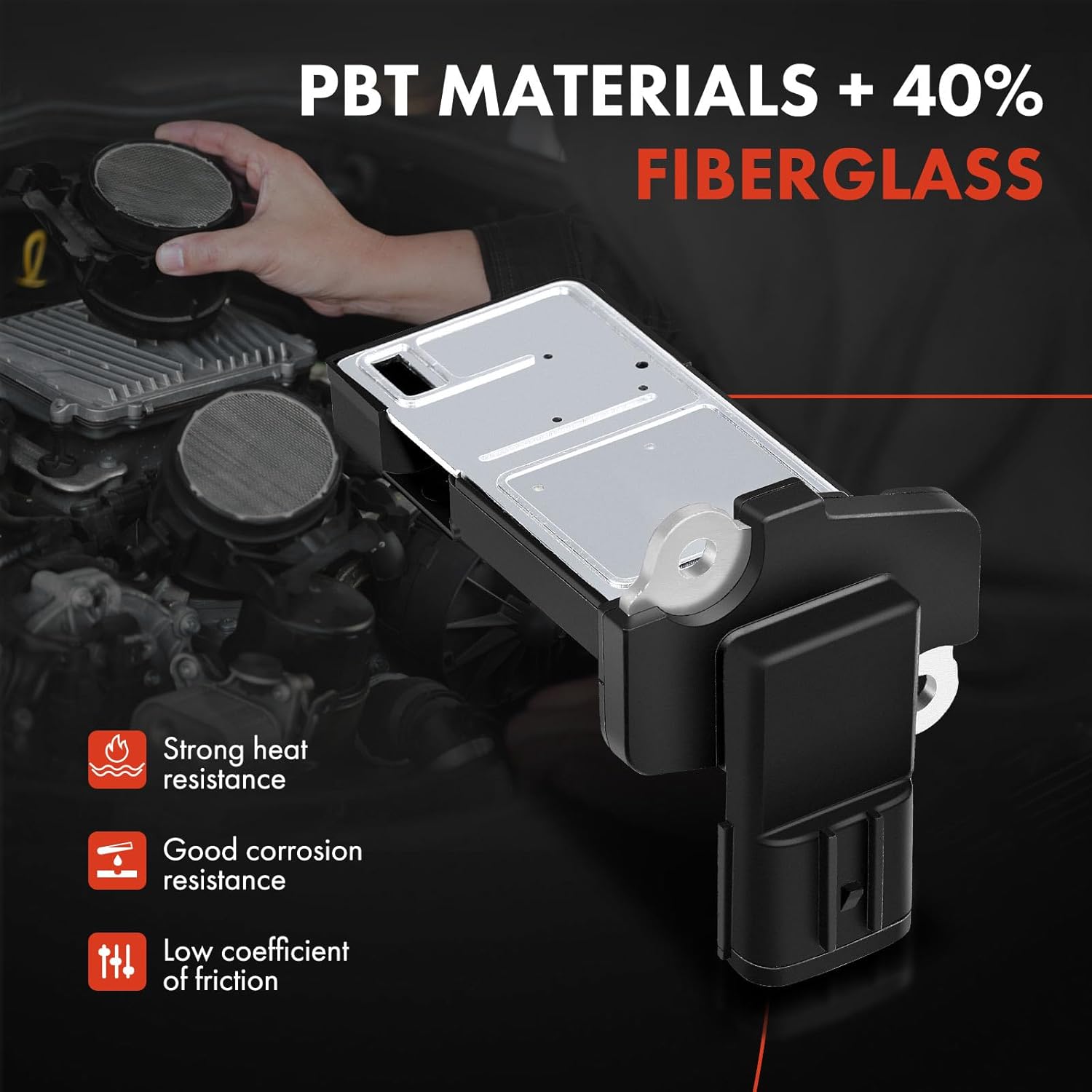 A-Premium Mass Air Flow Sensor Compatible with Chevrolet GMC T6500 T7500 04-09 W4500 W5500 W5500HD Tiltmaster Forward 05-09 Isuzu FVR NPR GX460 GX470