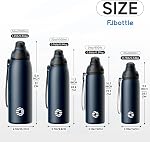 Fjbottle 600ml Bouteille d'eau en acier inoxydable Pas de paille, Spout Angled avec Lid. & Durable pour le sport, l'entraînement et les voyages