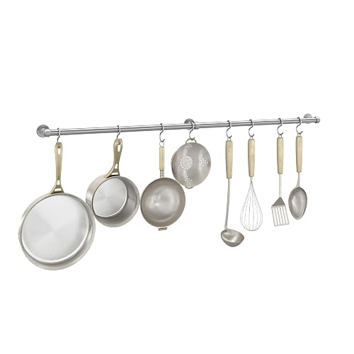 ROTHLEY Hanging Pot Rack Hanger: 39.4 Inch Stainless Steel Pot