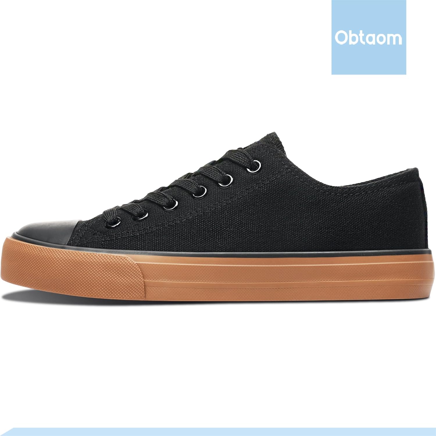 Obtaom Unisex Canvas Shoes Low Top Fashion Sneakers Slip on Walking Shoe - Image 3